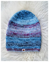 Handmade Sessions Hat - Blue & Purple